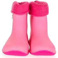 Boty Děti Holínky Lin Detské ružové gumáky BEAR Růžová