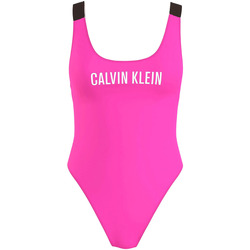 Textil Ženy jednodílné plavky Calvin Klein Jeans KW0KW01235 Růžový