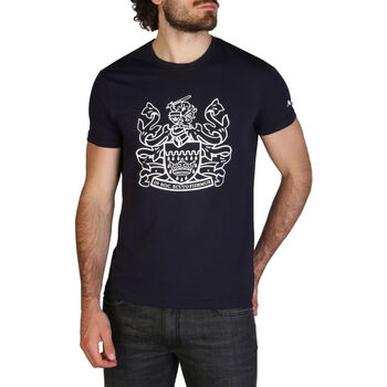 Textil Muži Trička s krátkým rukávem Aquascutum - qmt002m0 Modrá