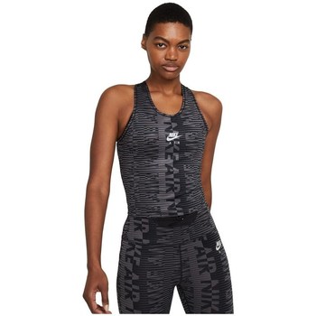 Textil Ženy Trička s krátkým rukávem Nike Wmns Air Printed Top Černá