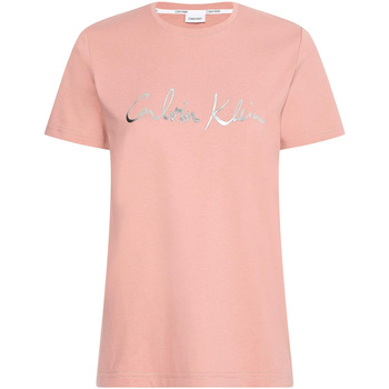 Textil Ženy Trička s krátkým rukávem Calvin Klein Jeans K20K202870 Růžový