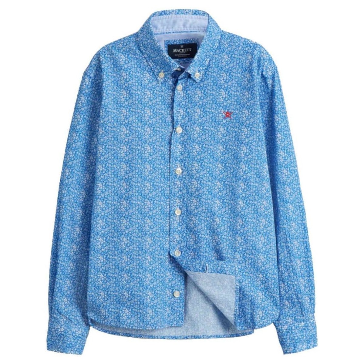Textil Chlapecké Košile s dlouhymi rukávy Hackett  Modrá