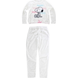 Textil Ženy Pyžamo / Noční košile Snoopy HS3644 WHITE Blanco