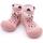 Boty Děti Bačkůrky pro miminka Attipas Endangered Animal Fox - Pink Růžová