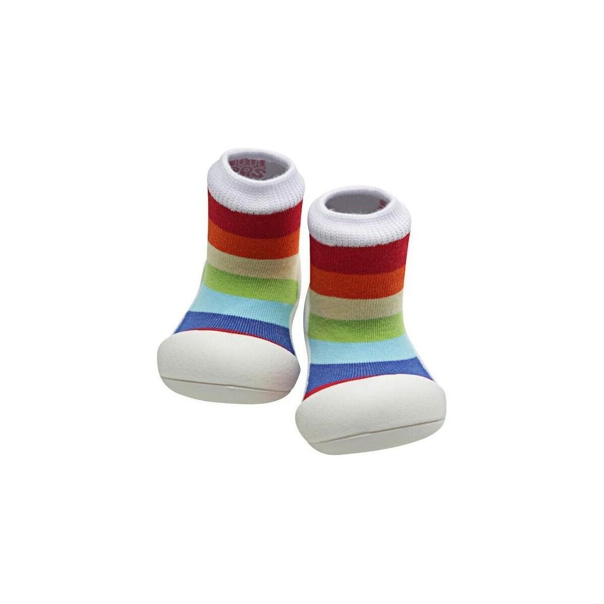 Boty Děti Bačkůrky pro miminka Attipas Rainbow - White           