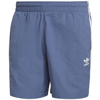 Textil Muži Tříčtvrteční kalhoty adidas Originals 3STRIPE Swims Modrá