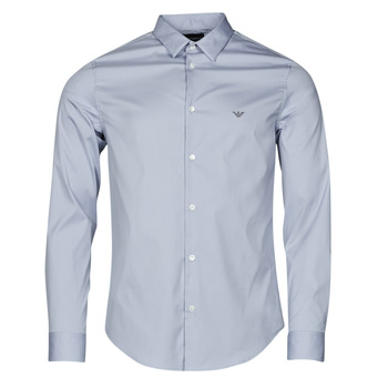 Textil Muži Košile s dlouhymi rukávy Emporio Armani 8N1C09 Modrá / Světlá