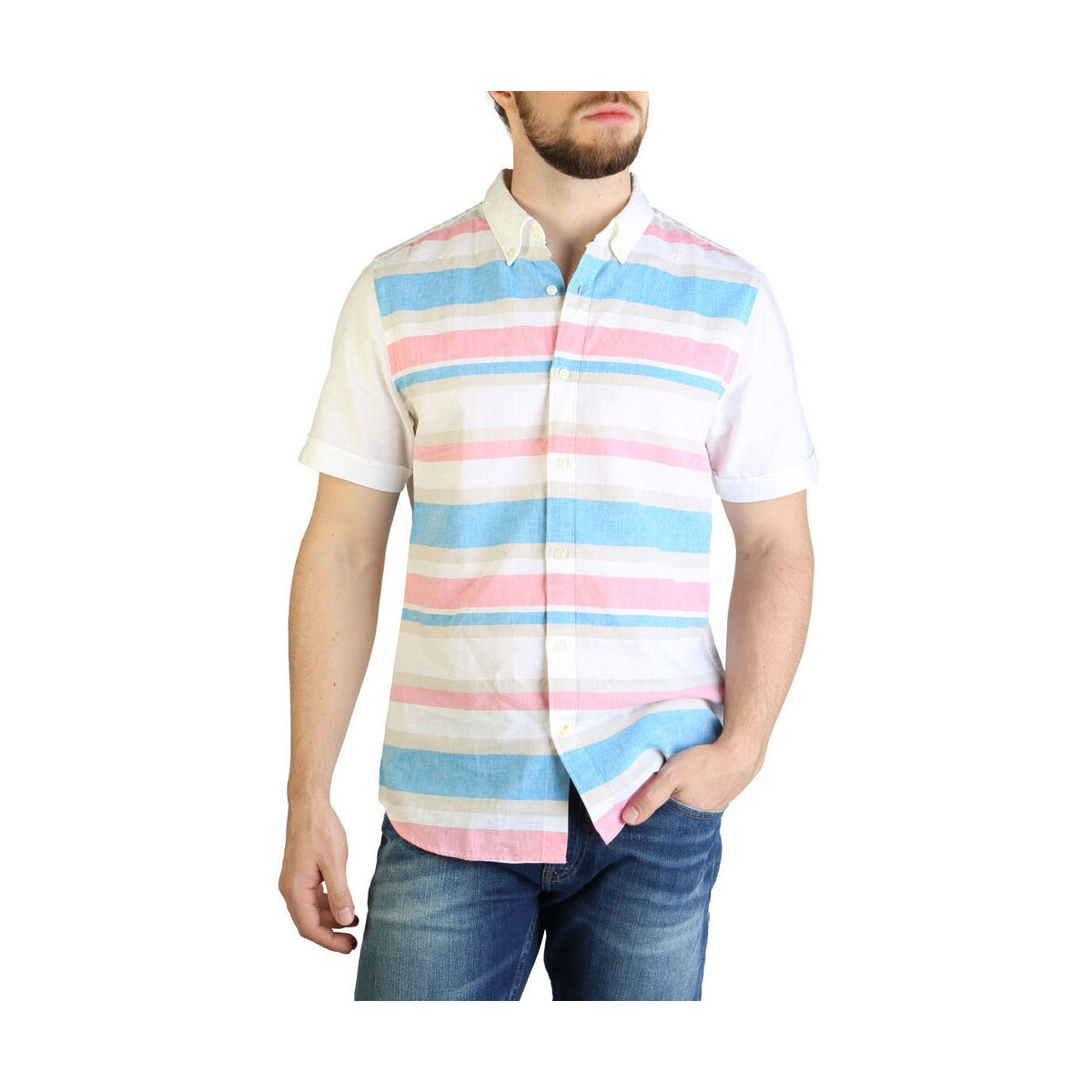 Textil Muži Košile s dlouhymi rukávy Tommy Hilfiger - xm0xm00962 Bílá