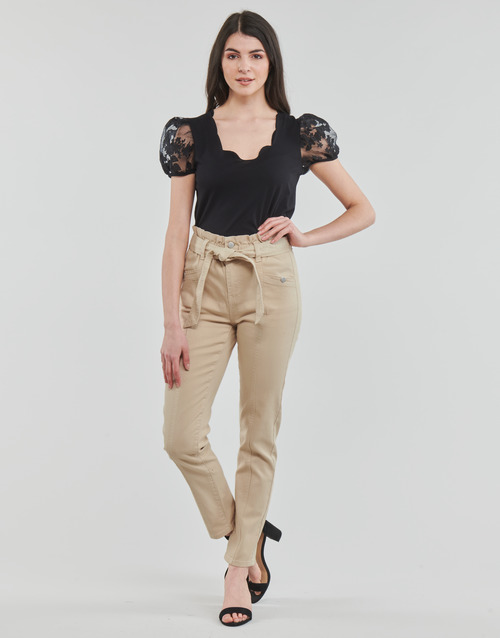 Textil Ženy Kapsáčové kalhoty Morgan PDIVA Krémově bílá