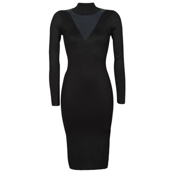 Textil Ženy Společenské šaty Guess DENISE DRESS SWEATER Černá