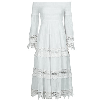 Textil Ženy Společenské šaty Guess 3 QTR SLV AMBERLEE DRESS Bílá