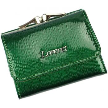 Lorenti Kožená zelená malá dámská peněženka RFID v krabičce Zelená