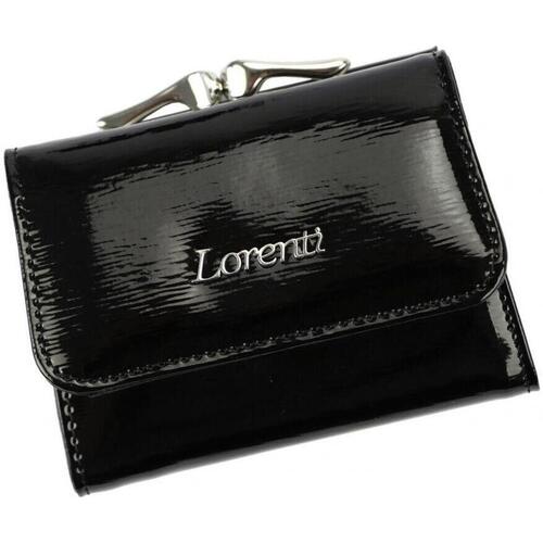 Taška Ženy Náprsní tašky Lorenti Kožená černá malá dámská peněženka RFID v krabičce Černá