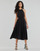 Textil Ženy Společenské šaty MICHAEL Michael Kors HALTER CTN MIDI DRESS Černá