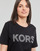 Textil Ženy Trička s krátkým rukávem MICHAEL Michael Kors GROMMET KORS TEE Černá