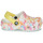 Boty Dívčí Pantofle Crocs CLASSIC CLOG  creative dye Bílá