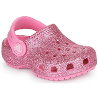 Boty Děti Pantofle Crocs CLASSIC GLITTER CLOG T Růžová
