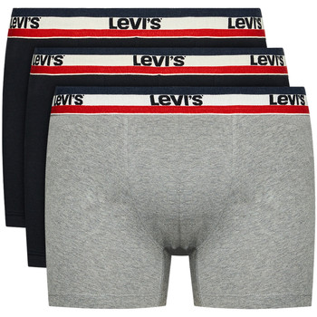 Spodní prádlo Muži Boxerky Levi's Boxer 3 Pairs Briefs Černá