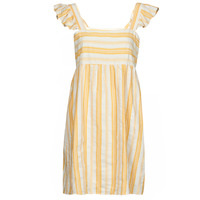 Textil Ženy Krátké šaty Betty London BELLEGAMBE Žlutá / Bílá