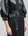 Textil Ženy Krátké šaty Karl Lagerfeld FAUX LEATHER DRESS Černá