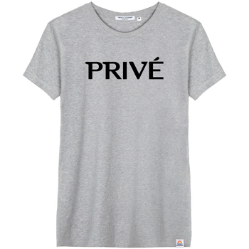 Textil Ženy Trička s krátkým rukávem French Disorder T-shirt femme  Prive Šedá
