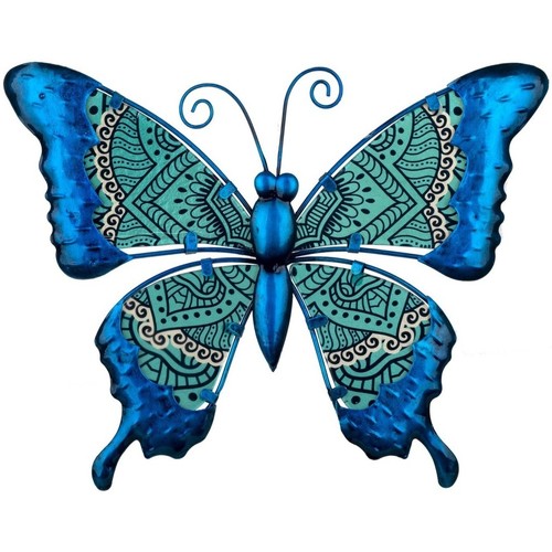 Bydlení Sošky a figurky Signes Grimalt Obrázek Motýl Modrá