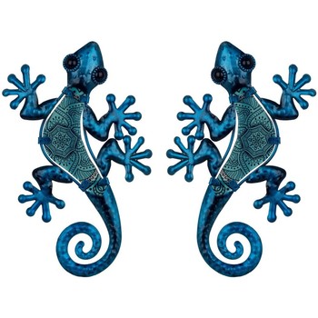 Bydlení Sošky a figurky Signes Grimalt Obrázek Lizards 2 Jednotky Modrá