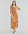 Textil Ženy Společenské šaty Naf Naf KSAHARA Žlutá / Oranžová