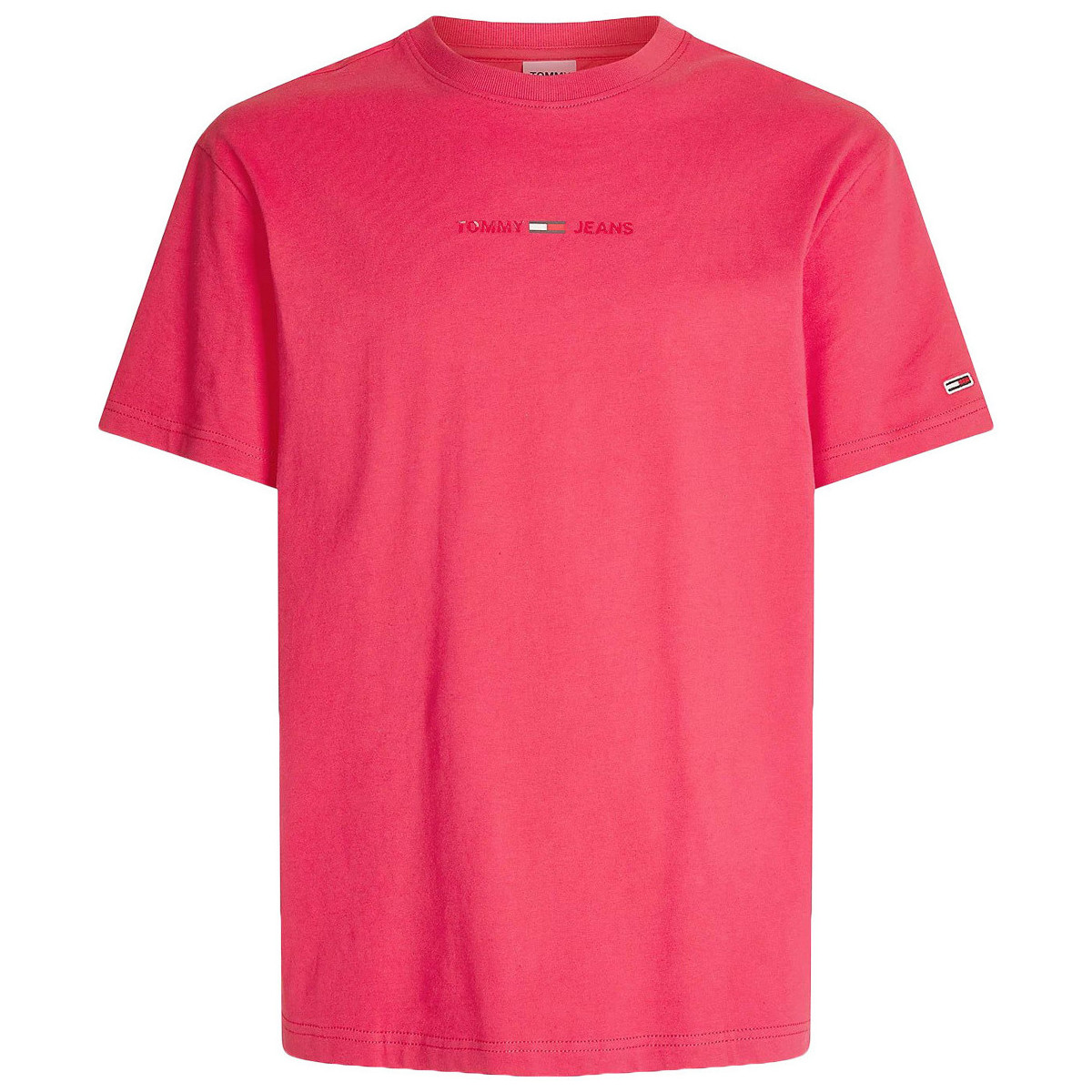 Textil Muži Trička s krátkým rukávem Tommy Hilfiger Linear Logo Tee Růžová