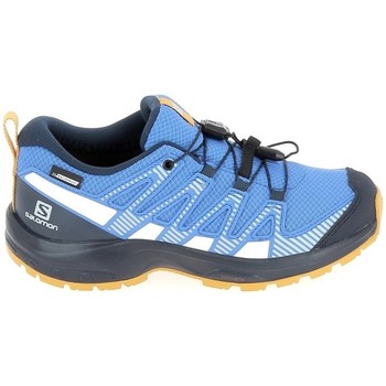 Boty Děti Běžecké / Krosové boty Salomon Xa Pro V8 Jr CSWP Bleu Modrá