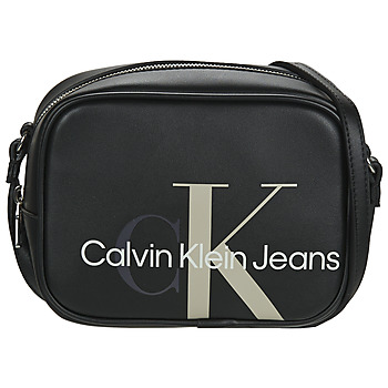 Taška Ženy Kabelky s dlouhým popruhem Calvin Klein Jeans SCULPTED MONO CAMERA BAG Černá