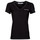 Textil Ženy Trička s krátkým rukávem Calvin Klein Jeans MONOGRAM LOGO V-NECK TEE Černá