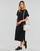 Textil Ženy Společenské šaty Calvin Klein Jeans CK RIB LONG T-SHIRT DRESS Černá