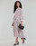 Textil Ženy Společenské šaty Tommy Hilfiger VISCOSE MIDI SHIRT DRESS 3/4 SLV Bílá / Modrá / Červená