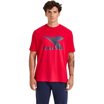 Textil Muži Trička s krátkým rukávem Diadora Ss Shield Červená
