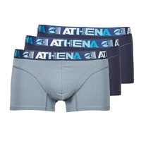 Spodní prádlo Muži Boxerky Athena ENDURANCE 24 H X3 Tmavě modrá / Šedá / Tmavě modrá