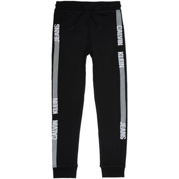 Textil Chlapecké Teplákové kalhoty Calvin Klein Jeans  Černá
