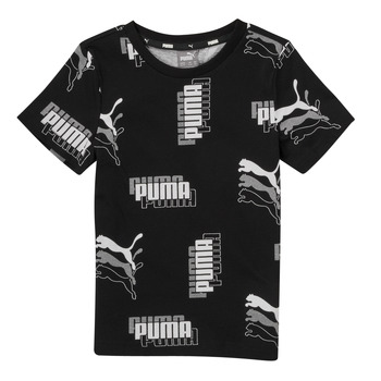 Textil Chlapecké Trička s krátkým rukávem Puma PUMA POWER AOP TEE Černá