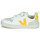 Boty Děti Nízké tenisky Veja Small V-10 Velcro Bílá / Žlutá
