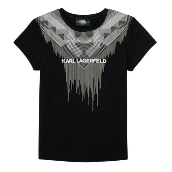 Textil Dívčí Trička s krátkým rukávem Karl Lagerfeld UNITEDE Černá