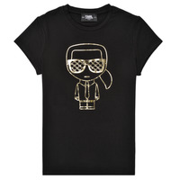Textil Dívčí Trička s krátkým rukávem Karl Lagerfeld UNVEDIFE Černá