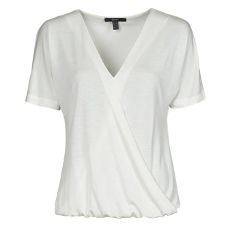 Textil Ženy Trička s krátkým rukávem Esprit CLT wrap tshirt Bílá