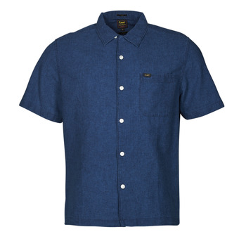 Textil Muži Košile s krátkými rukávy Lee RESORT SHIRT Modrá