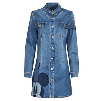 Textil Ženy Krátké šaty Desigual VEST_MICKEY PATCH Modrá