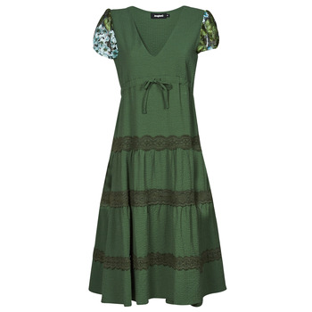 Textil Ženy Společenské šaty Desigual VEST_GINGY Zelená