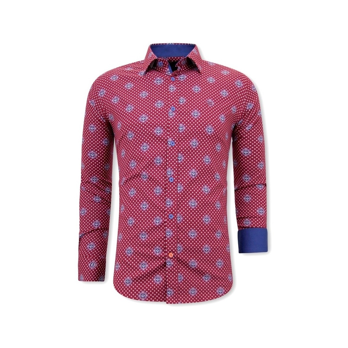 Textil Muži Košile s dlouhymi rukávy Tony Backer 126153802 Modrá