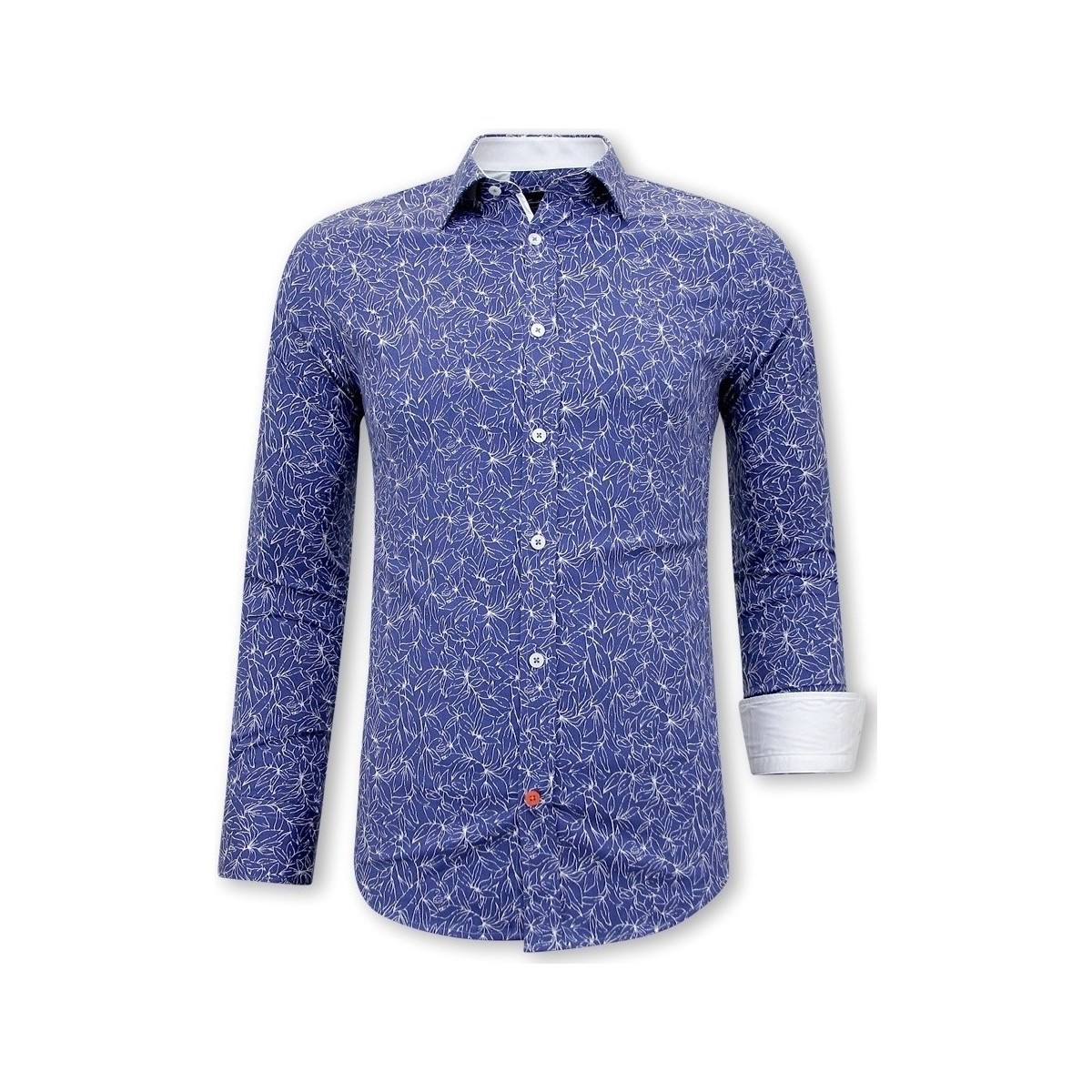 Textil Muži Košile s dlouhymi rukávy Tony Backer 126153490 Modrá