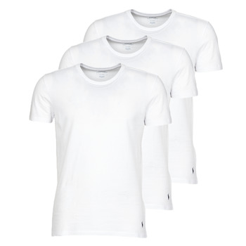 Textil Muži Trička s krátkým rukávem Polo Ralph Lauren CREW NECK X3 Bílá