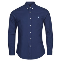 Textil Muži Košile s dlouhymi rukávy Polo Ralph Lauren ZSC11B Tmavě modrá / Námořnická modř