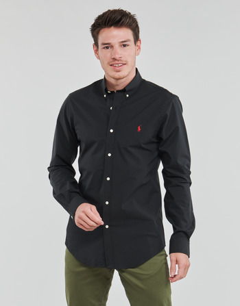 Textil Muži Košile s dlouhymi rukávy Polo Ralph Lauren ZSC11B Černá